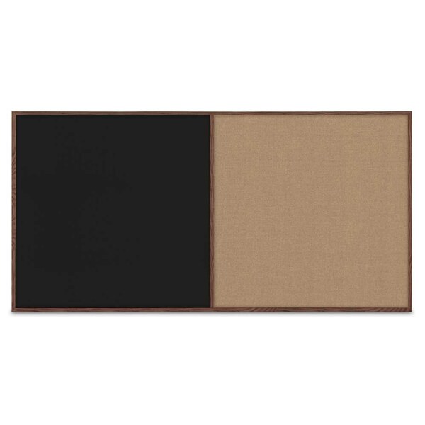 Enclosed Corkboard, 1 Door, 72"x48", 4" Fra